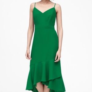 Banana Republic Forest Green Midi Sheath Dress